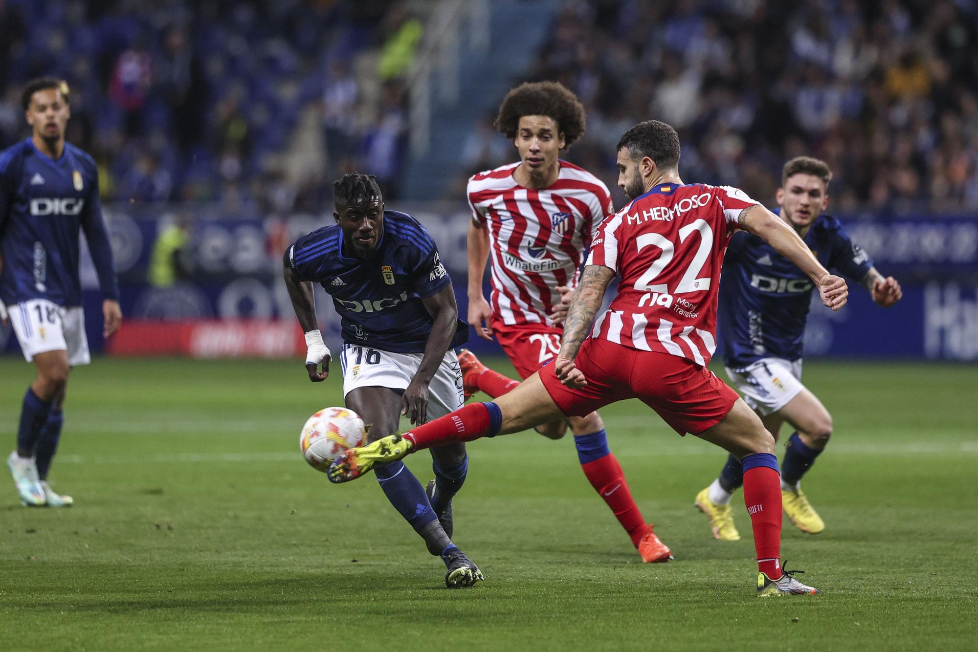 En imágenes: así fue el duelo copero entre el Real Oviedo y el Atlético de Madrid