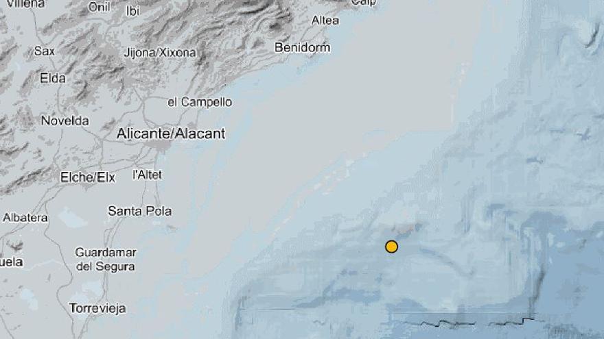 Un terremoto de 2,7 grados sacude el litoral de Santa Pola