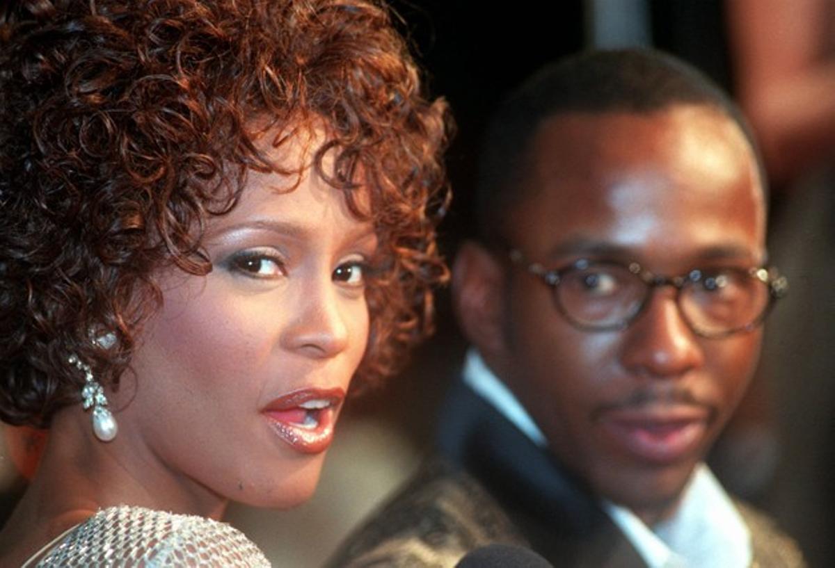 Whitney Houston i el seu marit, Bobby Brown, l’octubre del 1997.