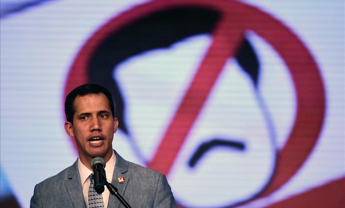 El presidente interino y de la Asamblea Nacional de Venezuela, Juan Guaidó. 