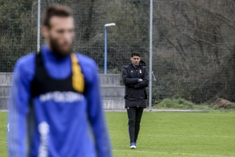 Entrenamiento del Real Oviedo en El Requexón