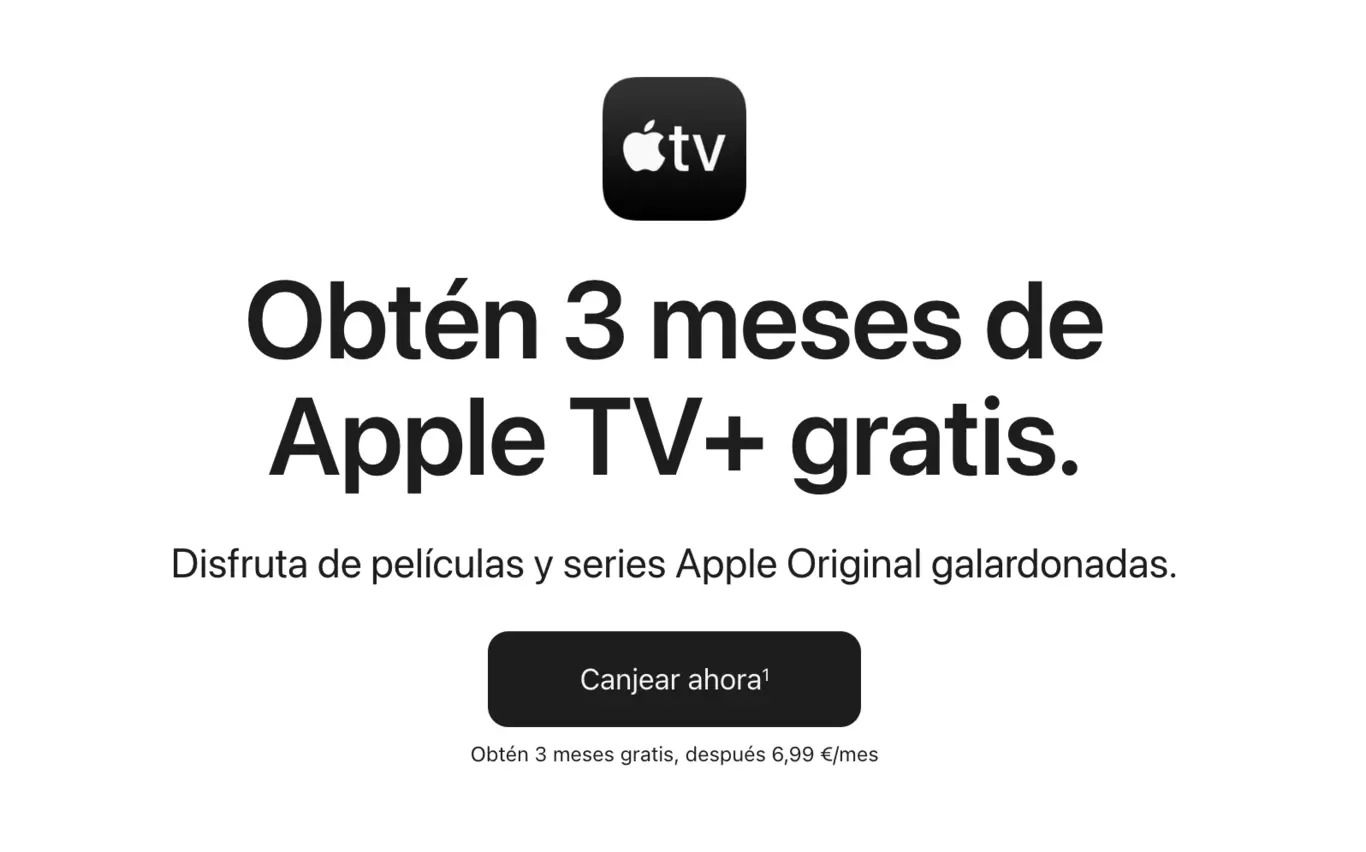 Promoción en la web oficial de Apple