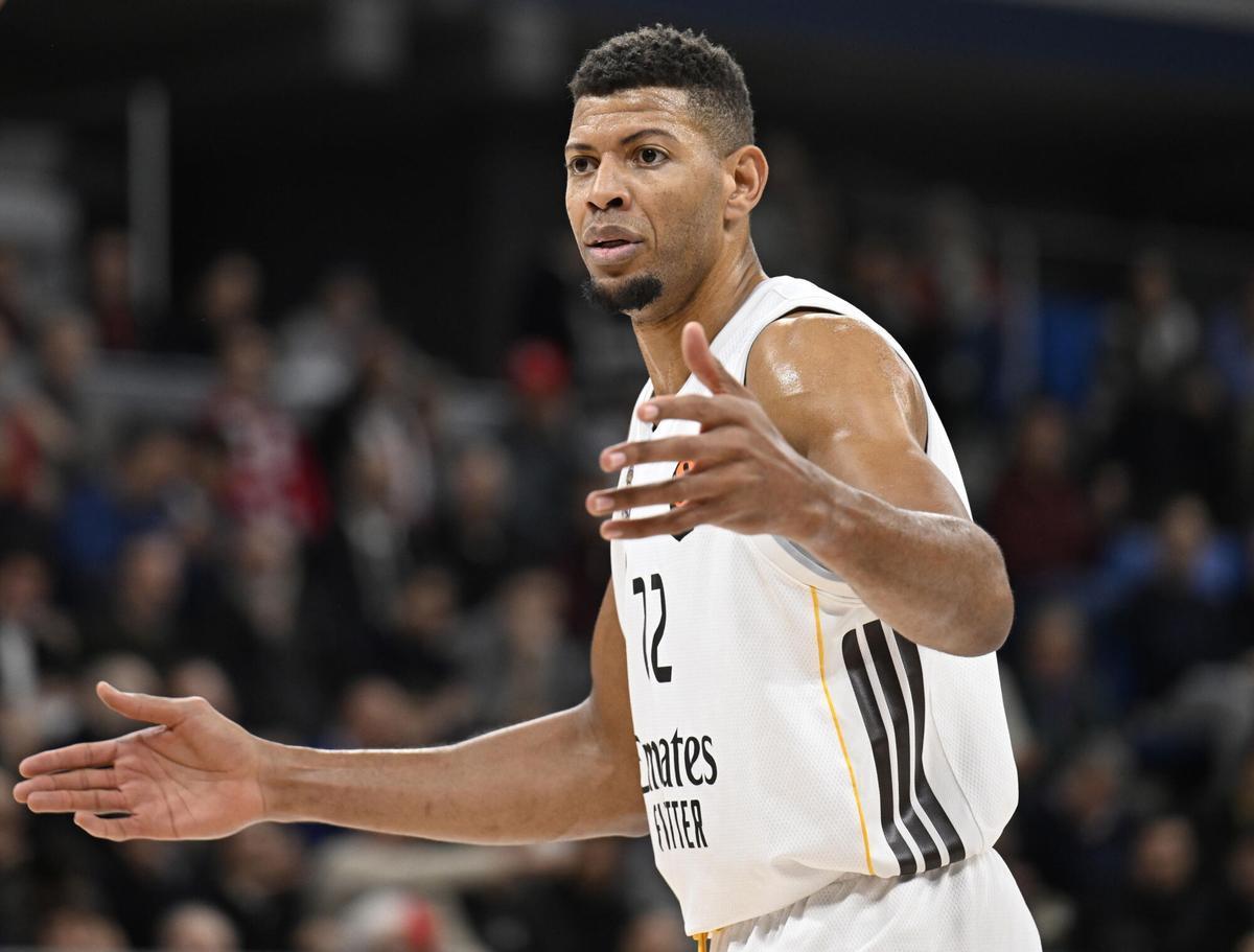 Walter Tavares, durante un partido de la Euroliga con el Real Madrid
