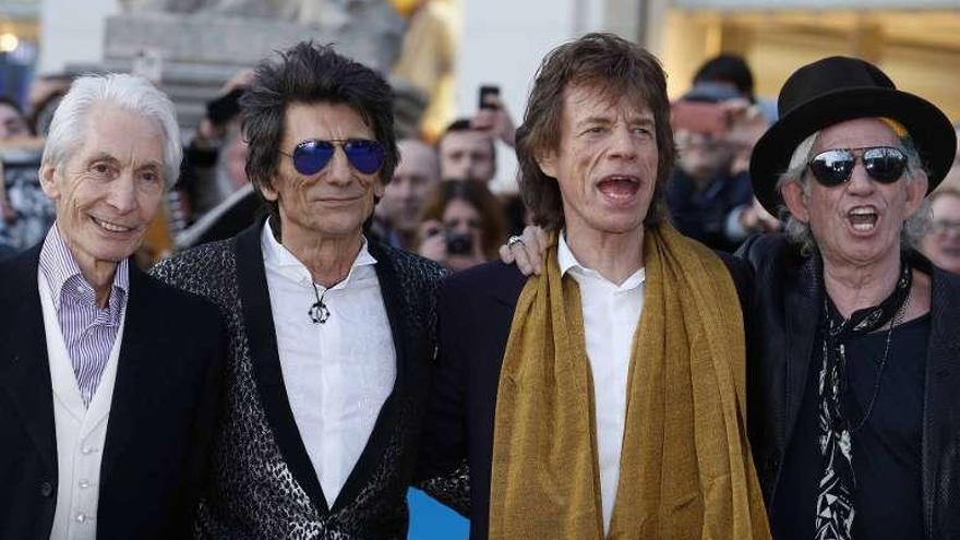 Los miembros de la mítica banda The Rolling Stones.