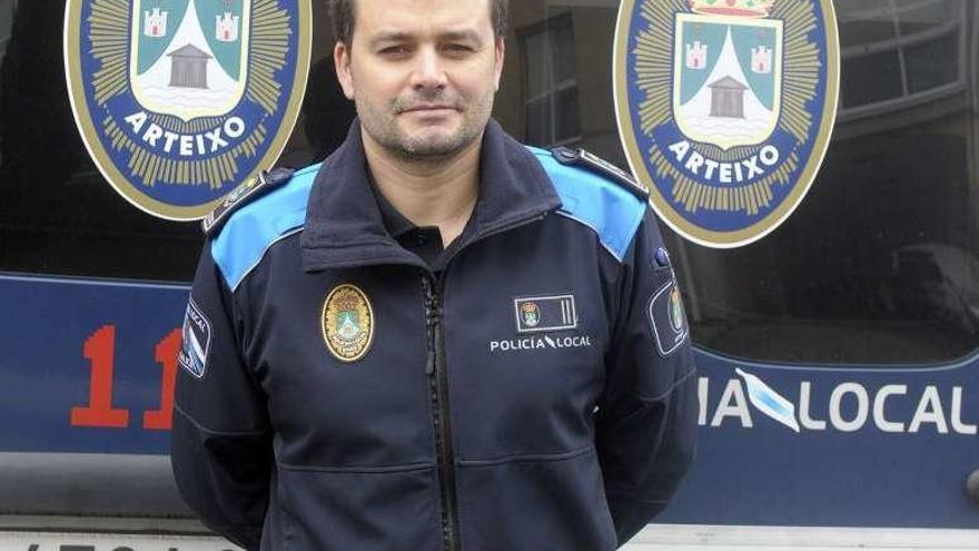 El jefe de la Policía Local de Arteixo, Daniel Sánchez.