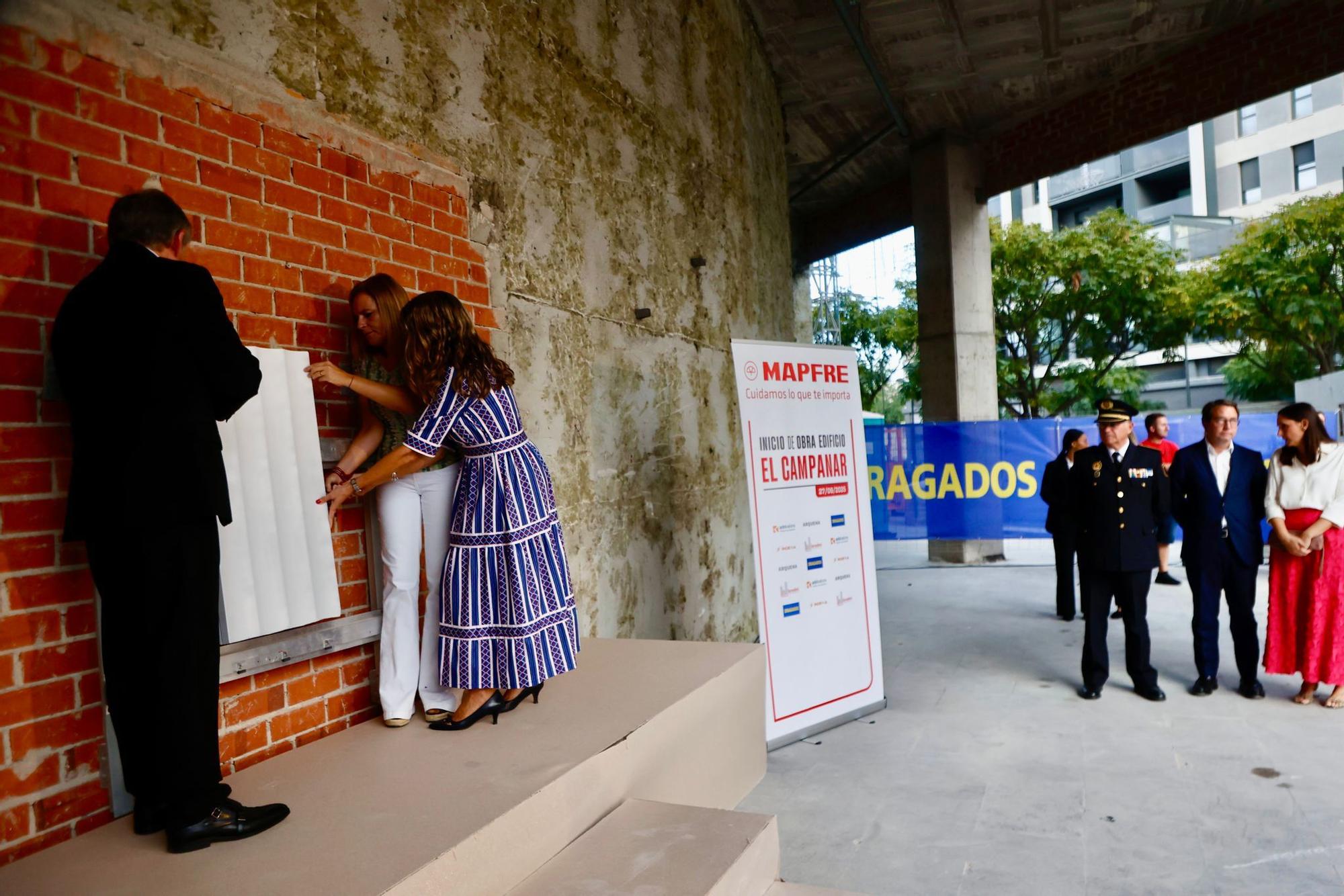 Primera piedra del edificio de Campanar