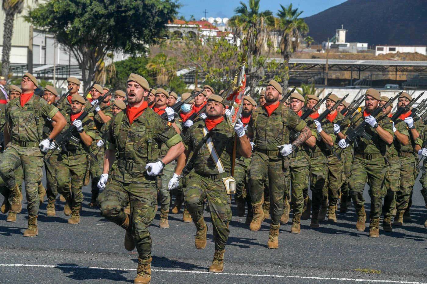 Celebración del día de la patrona de Infantería en Las Palmas de Gran Canaria