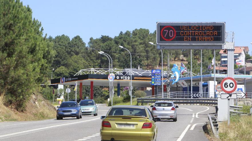 Control de velocidad en Ourense. // Jesús Regal