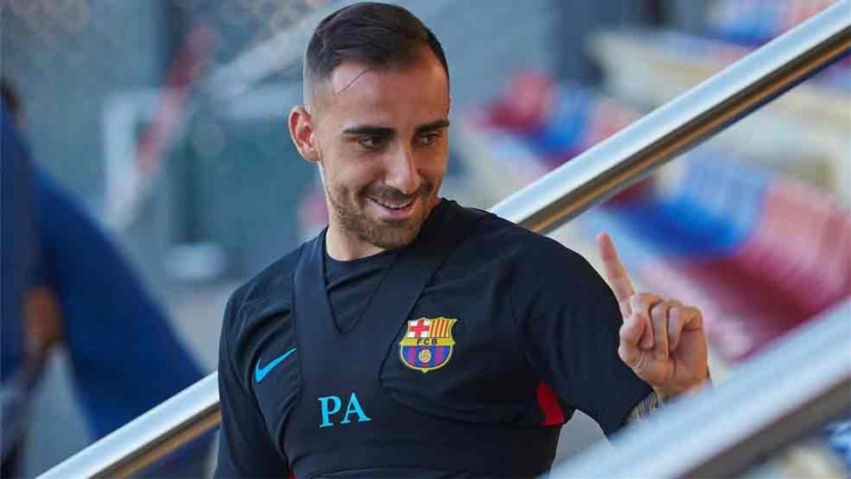 Paco Alcácer no cuenta con minutos en el Barça