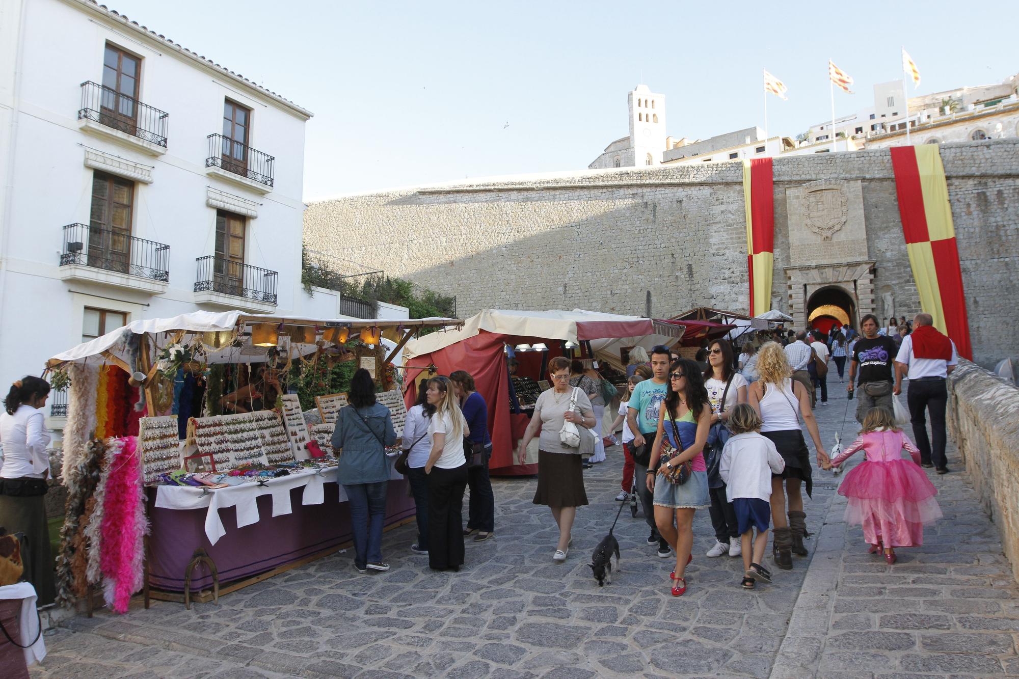 Edición de 2012 de la Feria Medieval de Ibiza.