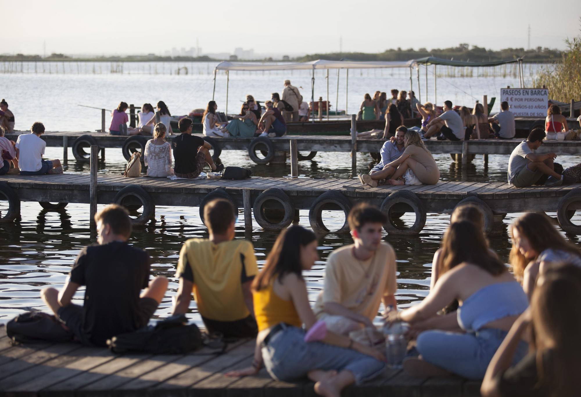 Atardeceres en el embarcadero de l'Albufera de Valencia