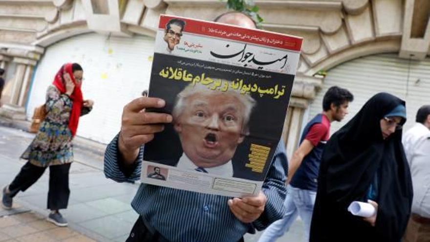 Donald Trump, a la portada d&#039;un diari iranià.