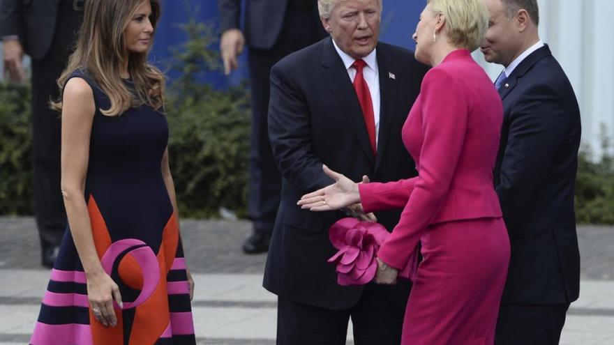 La primera dama de Polonia &#039;pasa&#039; de Trump