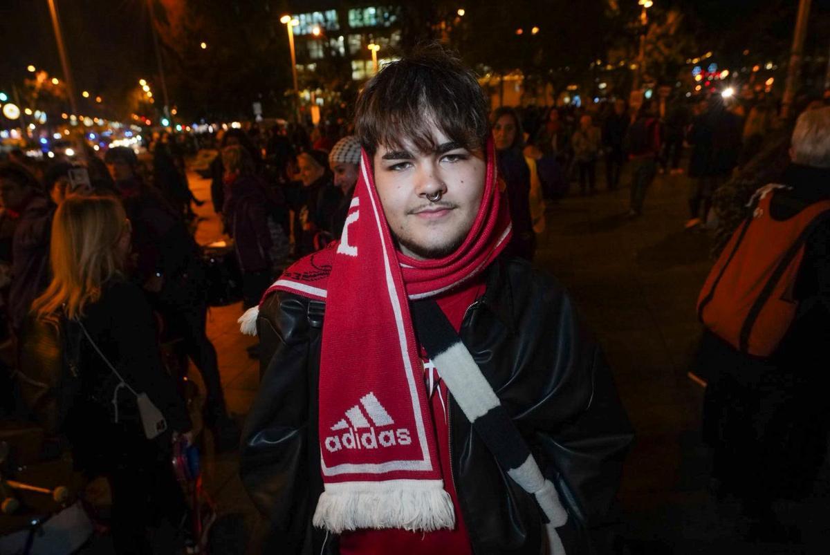 Jan, este martes en la manifestación del 25N en Barcleona