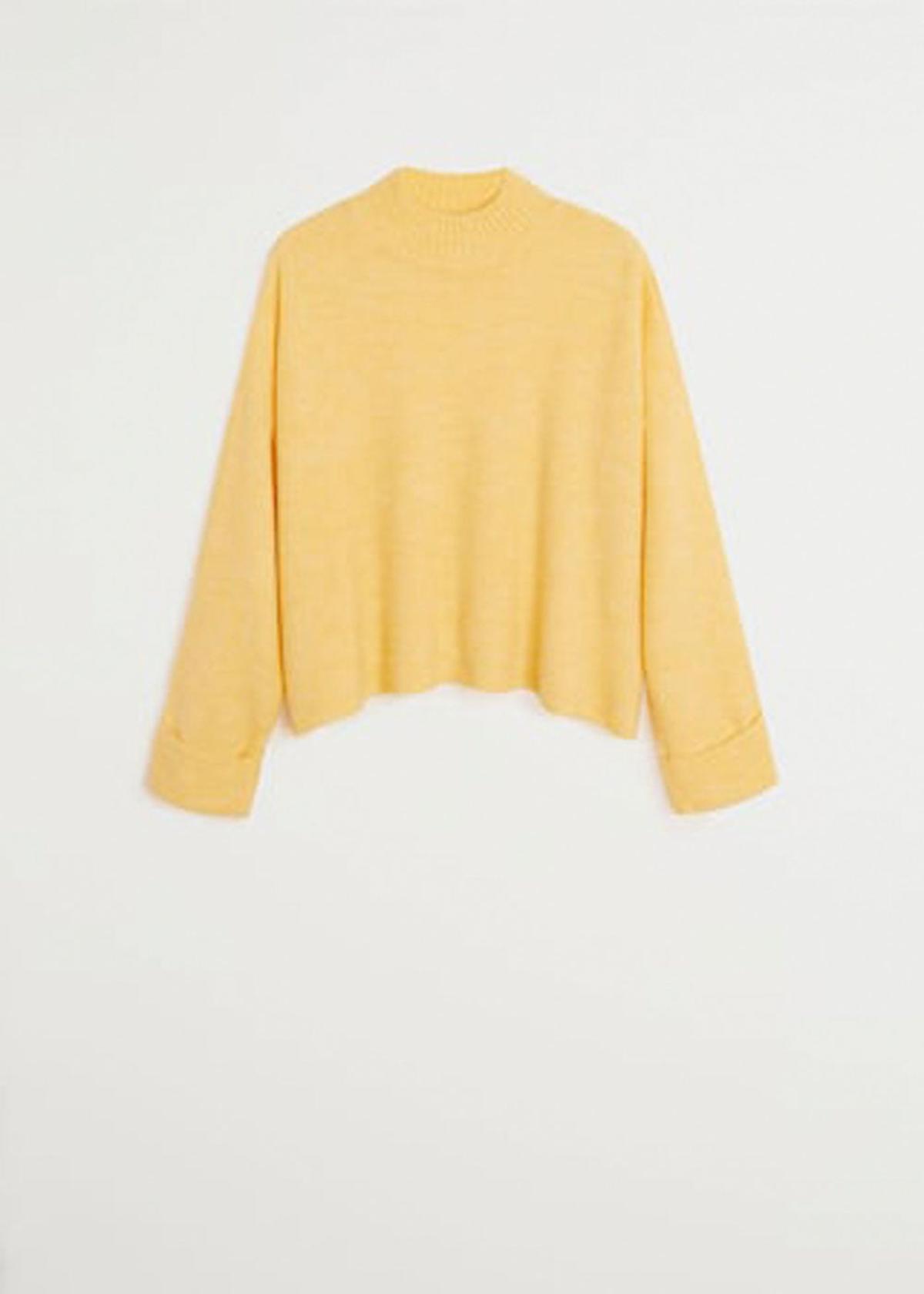 Jersey amarillo de Mango (precio: 29,99 euros) Jersey amarillo de Mango (precio: 29,99 euros)
