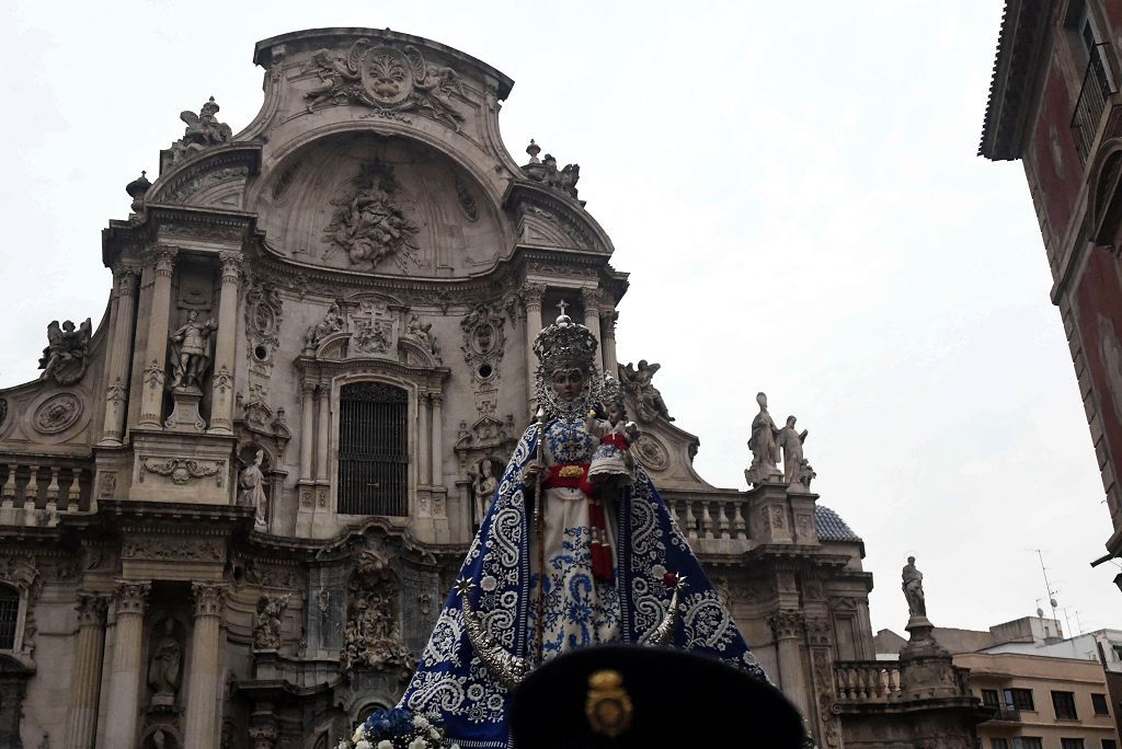 Romería de Murcia: Misa previa y primer tramo del recorrido