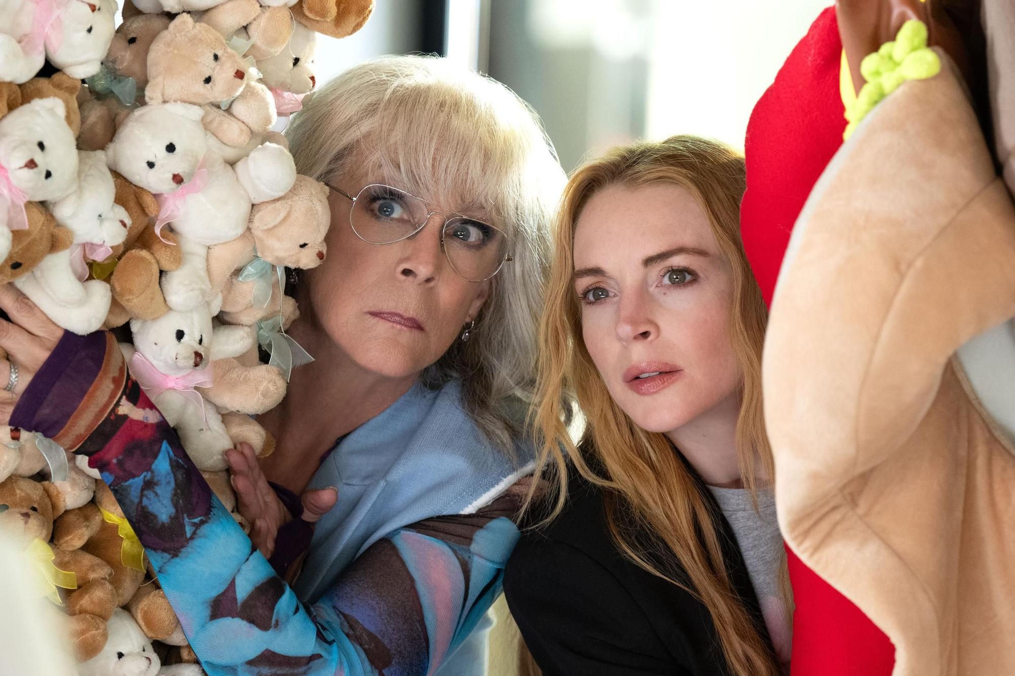 Jamie Lee Curtis (Tess Coleman) y Lindsay Lohan (Anna Coleman) en la película 'Ponte en mi lugar de nuevo'