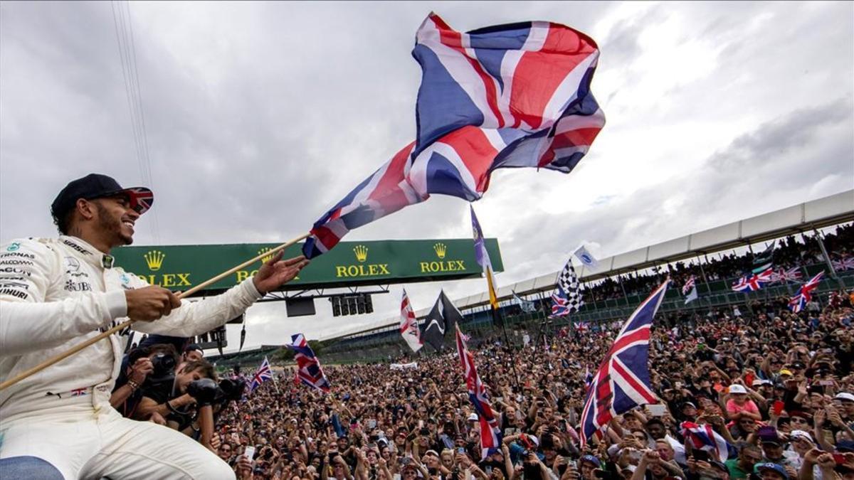 Hamilton es el 'rey' en el GP de Gran Bretaña