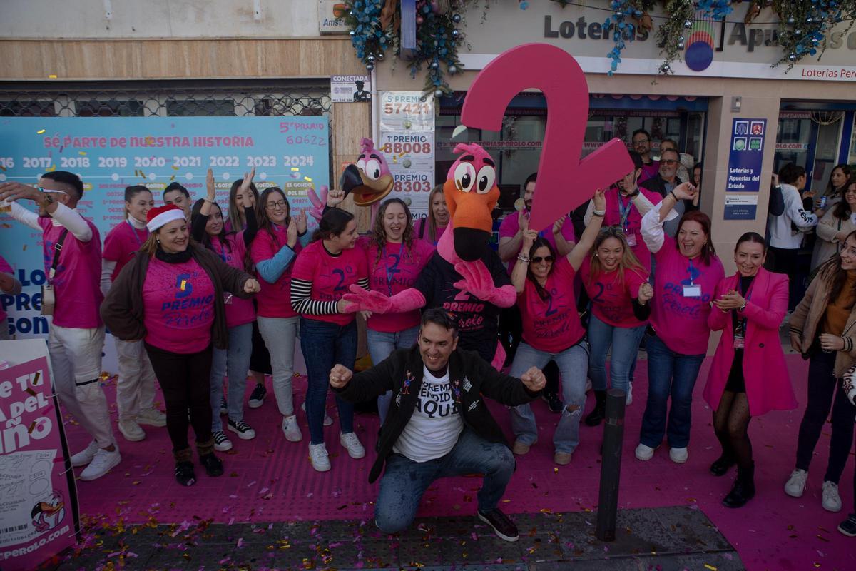 El Perolo ha sido la única administración de lotería de la Región en vender el segundo premio del Sorteo de Navidad