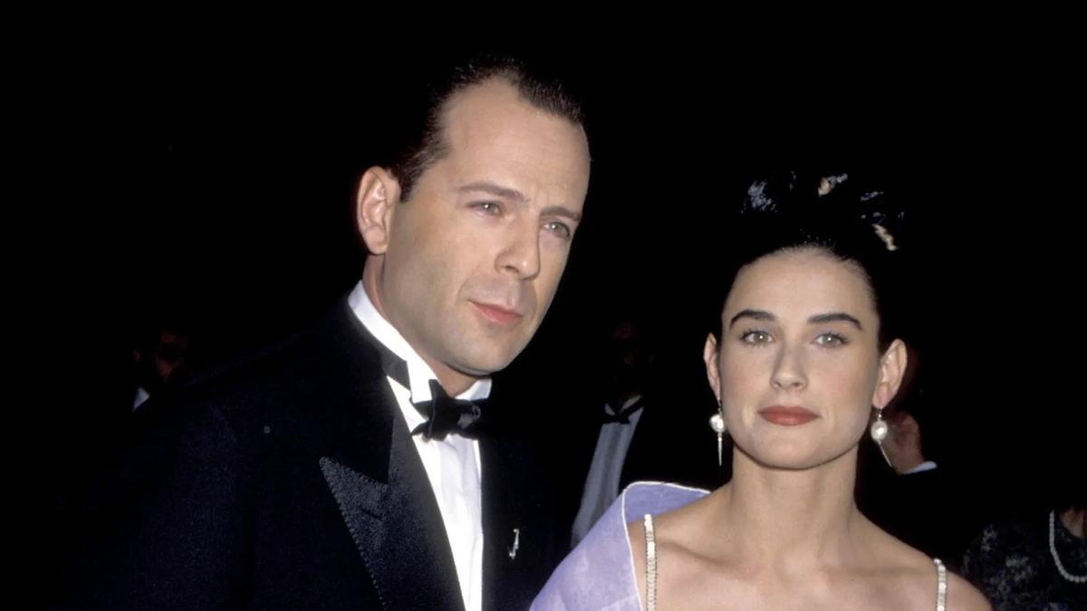 Demi Moore y Bruce Willis en los años 80.