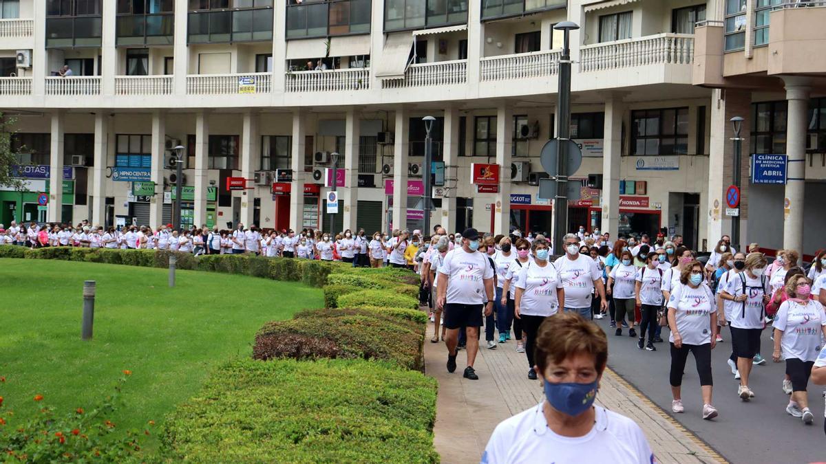 Una imagen de la marcha que tuvo lugar este domingo en Benidorm en apoyo a Anémona.