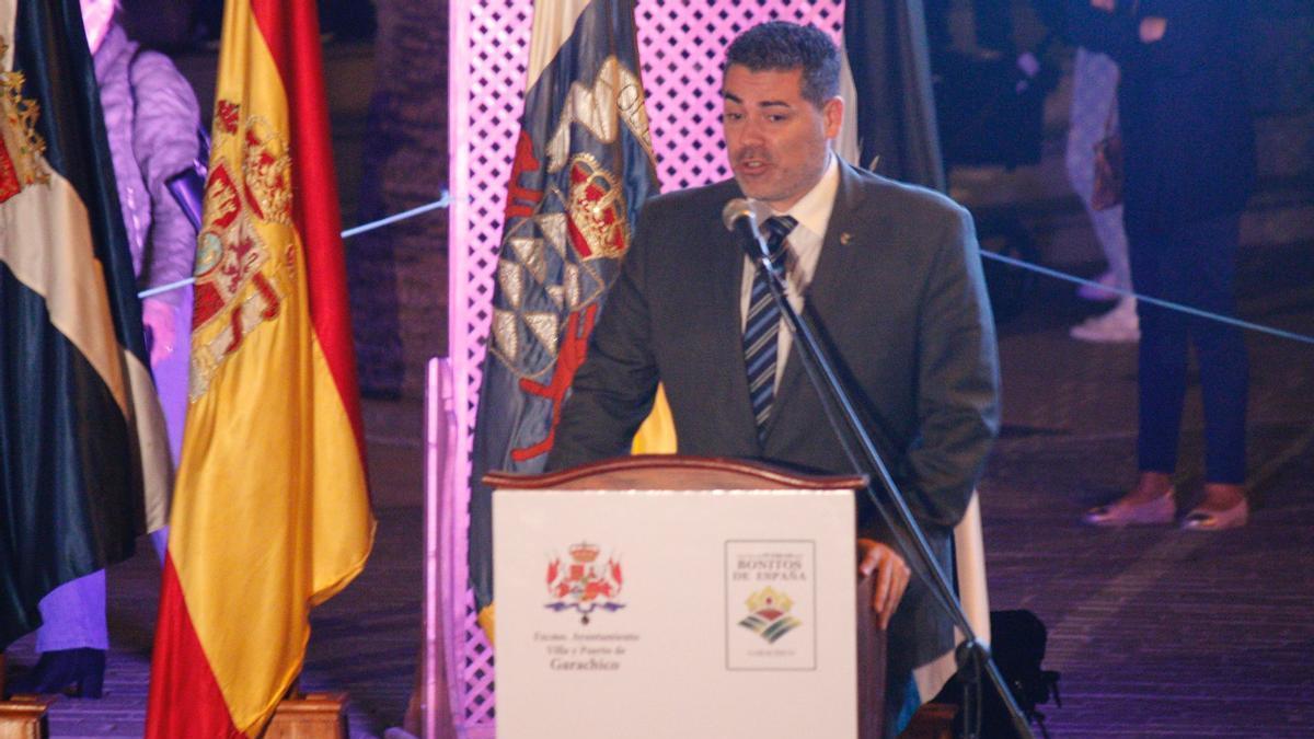 Francisco Mestre, presidente de la Asociación de los Pueblos más Bonitos de España, este viernes 12 de noviembre de 2021 en Garachico