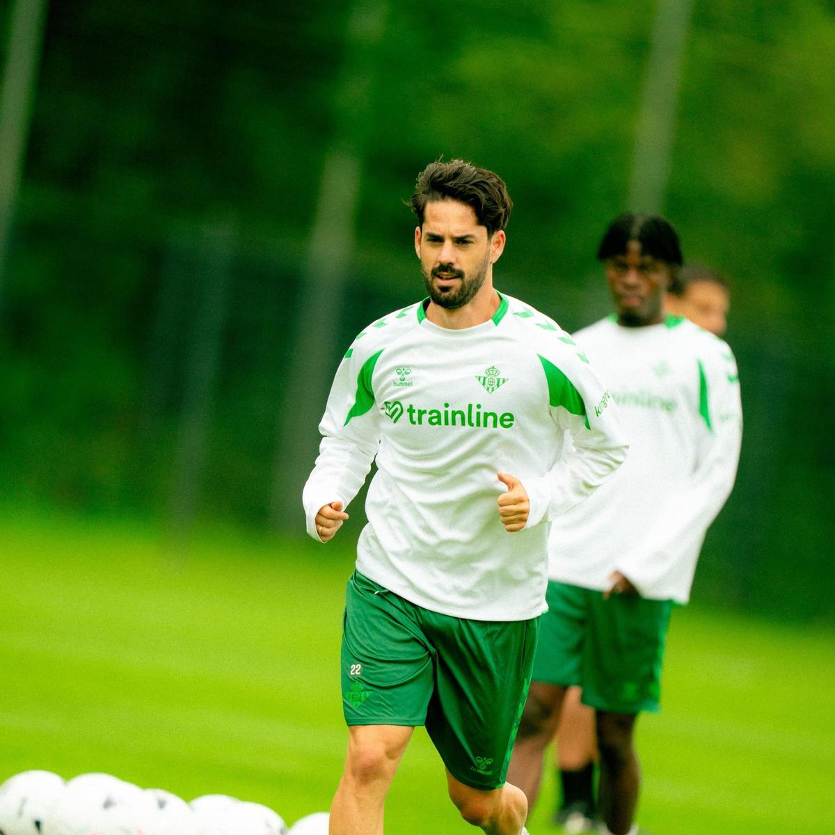 Isco Alarcón, durante el primer día de pretemporada del Betis