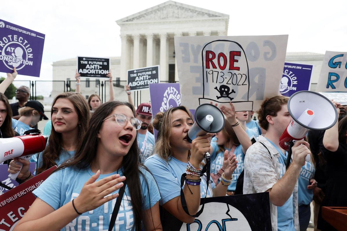 United States Supreme Court overturns the landmark Roe v Wade abortion decision