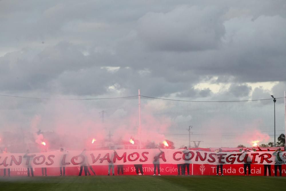 Recibimiento al Sporting en Mareo