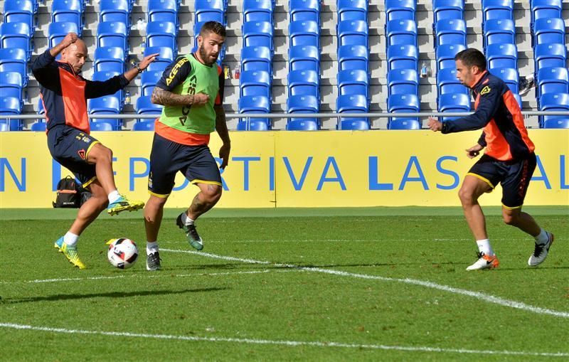 Entrenamiento de la UD Las Palmas, 9 enero 2017