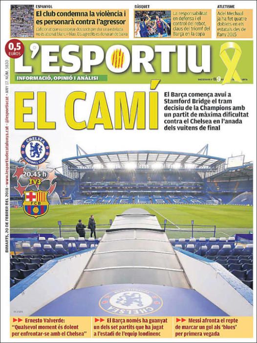 Portadas deportivas del martes 20 de febrero