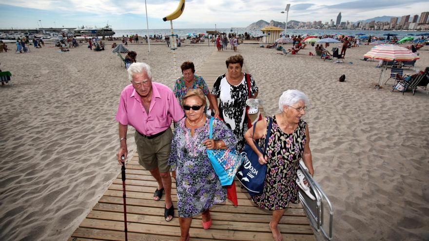 Pensionistas en Benidorm