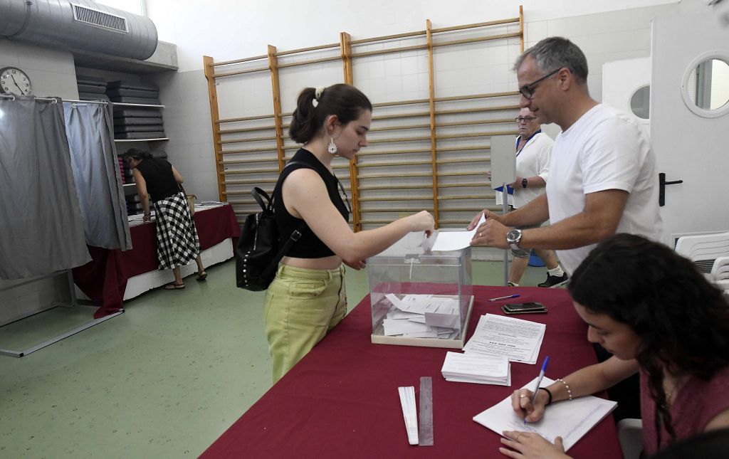 Jornada de elecciones europeas en Murcia
