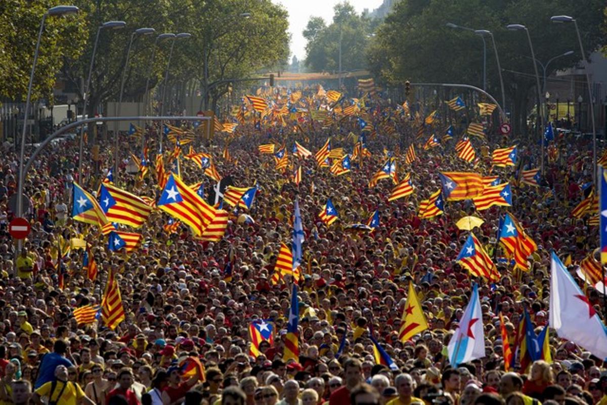 Imatge de la Via Catalana 2014 de l’anterior Onze de Setembre