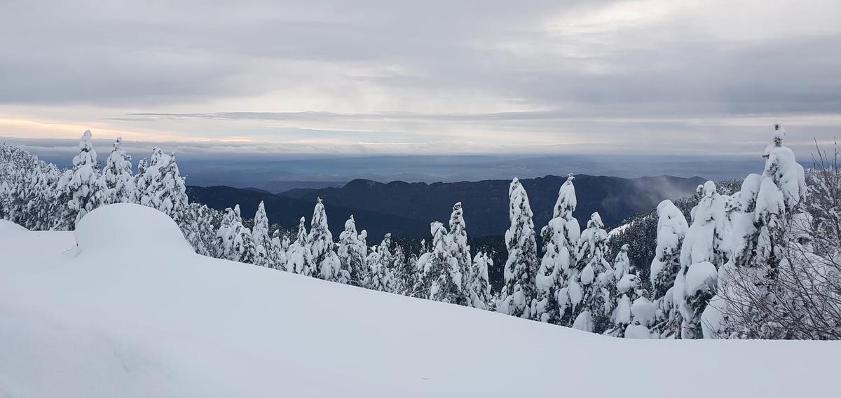 Els Rasos de Peguera aquesta mateixa setmana, amb importants gruixos de neu