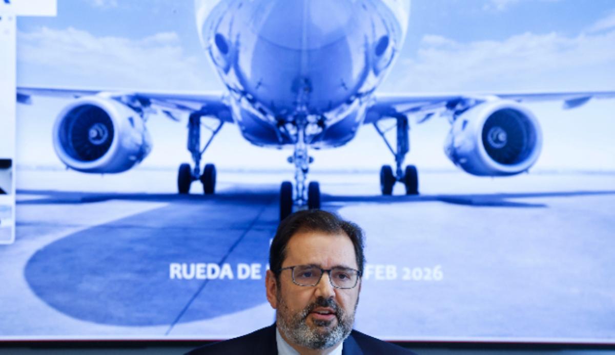 Javier Gándara, durante la rueda de prensa que ha ofrecido este jueves.