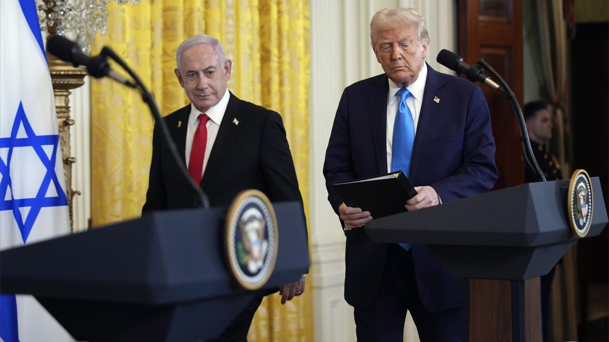 Benjamin Netanyahu y Donal Trump el pasado mes de febrero.