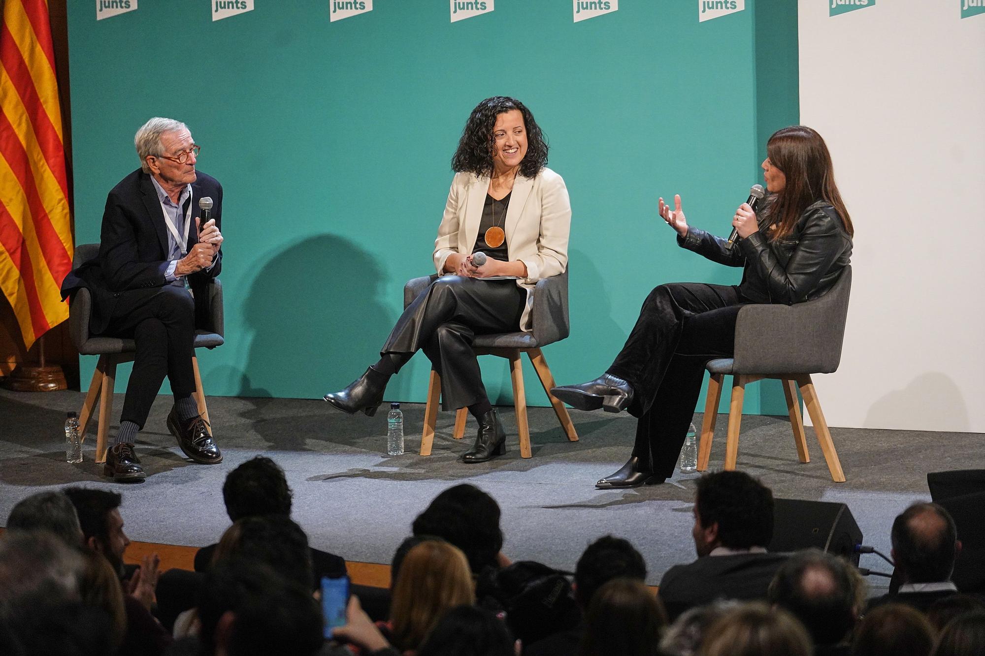 Diàleg entre Gemma Geis i Xavier Trias a  la Convenció Municipalista de Junts a Girona