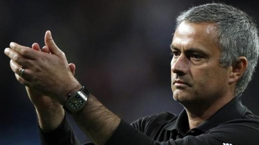 Mourinho, durante el partido.