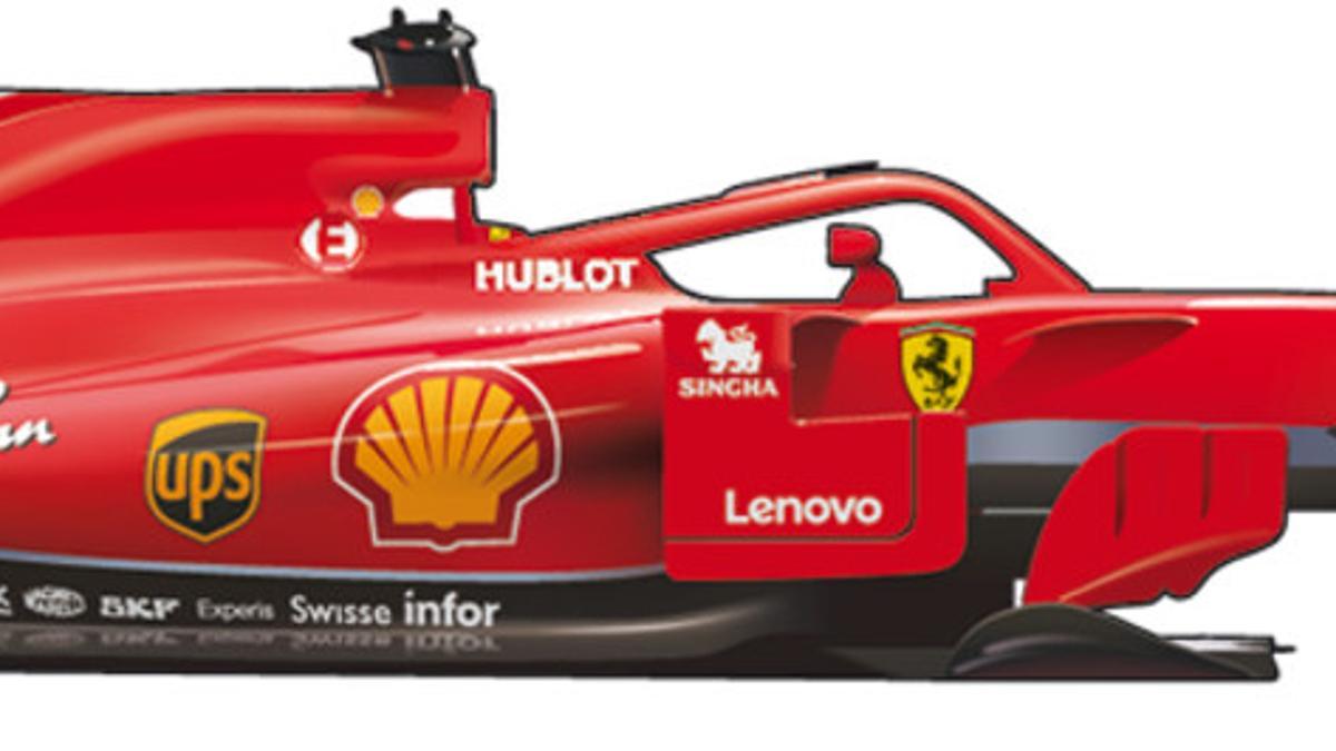 El coche de Ferrari para el Mundial de F1 de 2018