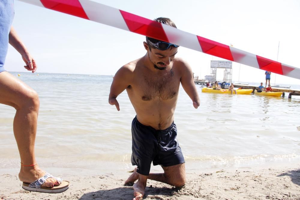 Mancojo logra cruzar el Mar Menor