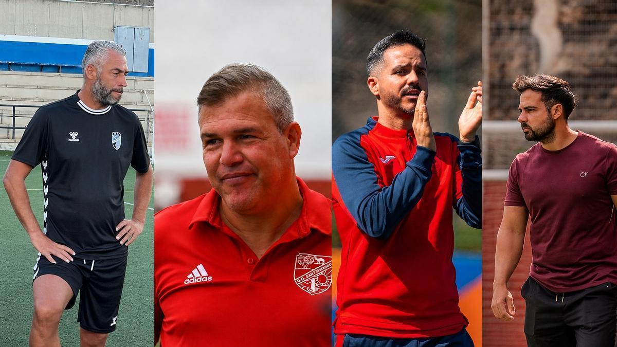 Iván Martín, Juan Carlos Socorro, Yoni Oujo y Cristian Pérez 'Borbo'