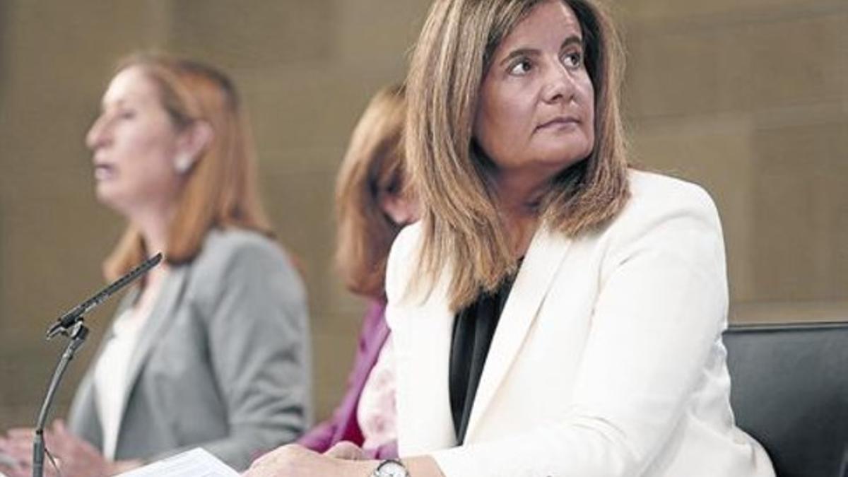 Fátima Báñez, el pasado mes de julio tras un Consejo de Ministros.