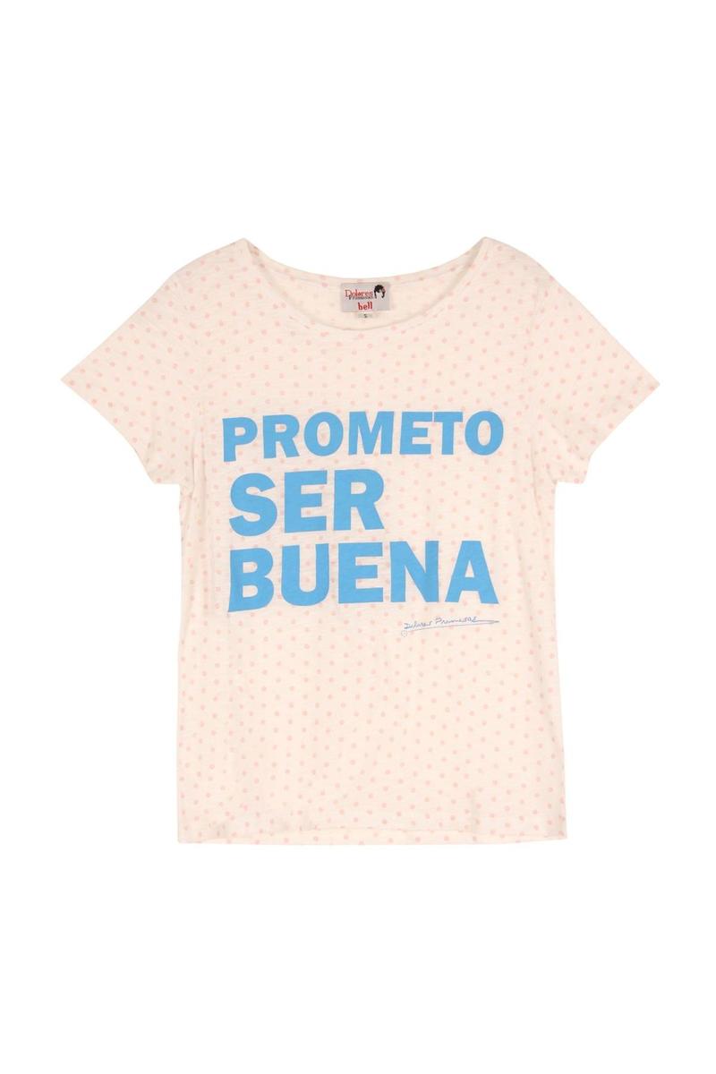 Camiseta 'Prometo ser buena' de Dolores Promesas (60,93€)