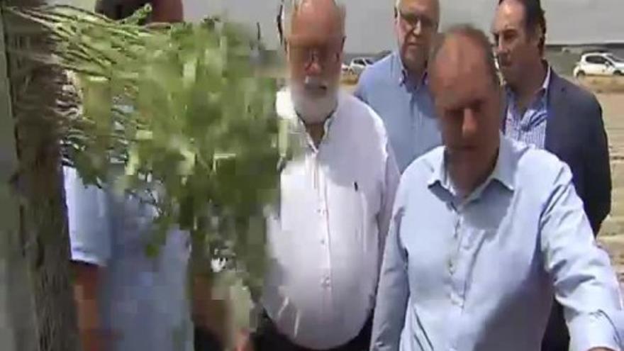 Cañete visita el campo extremeño en la última semana de campaña