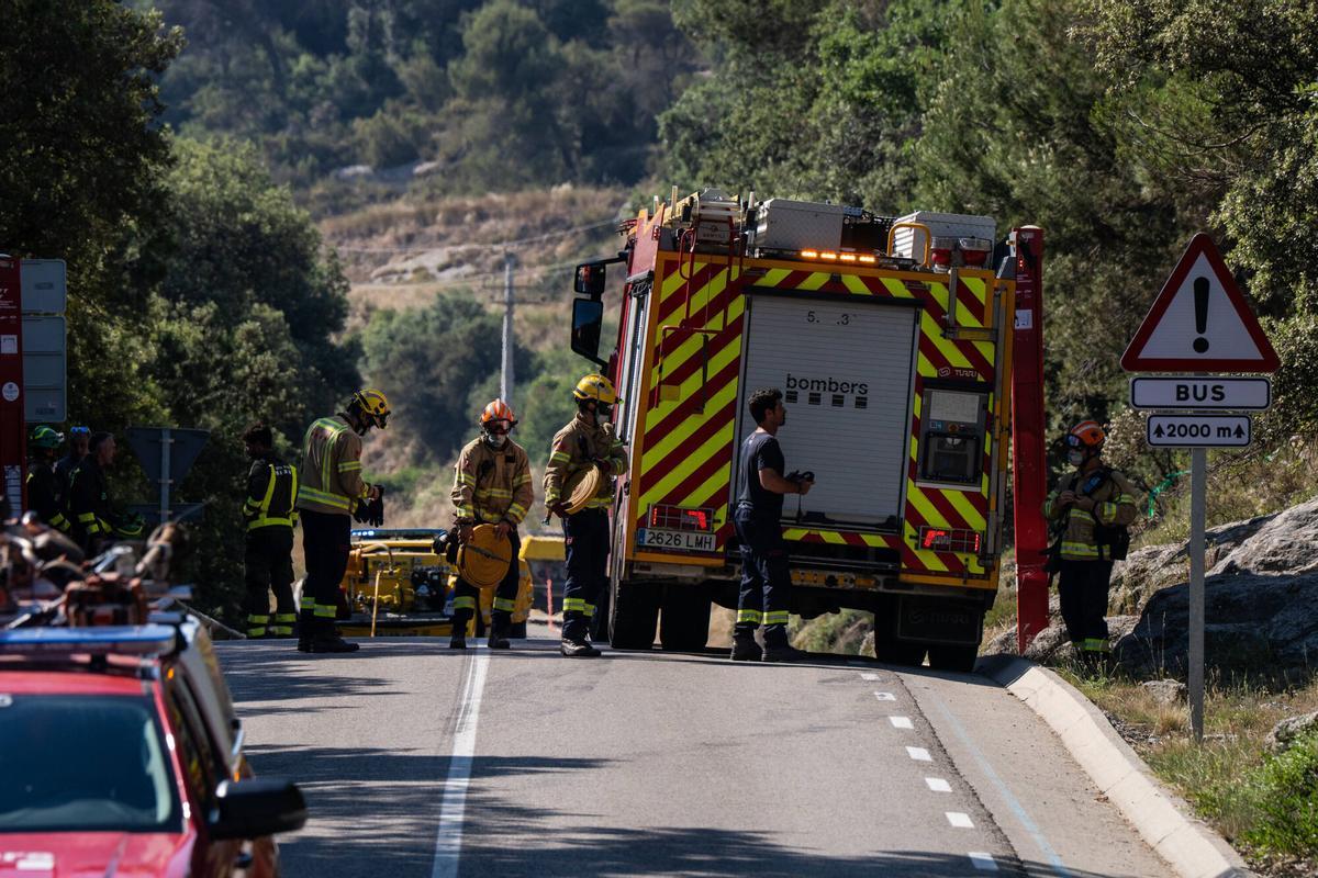 Incendi a Sant Quirze Safaja