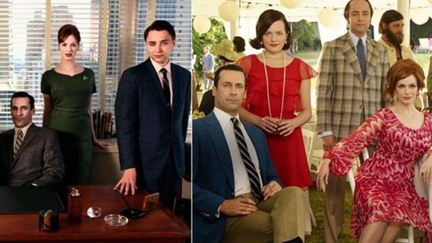 Los protagonistas de Mad Men.