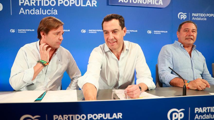 El presidente del PP-A y de la Junta, Juanma Moreno preside la Junta Directiva Regional del partido. / E.P.