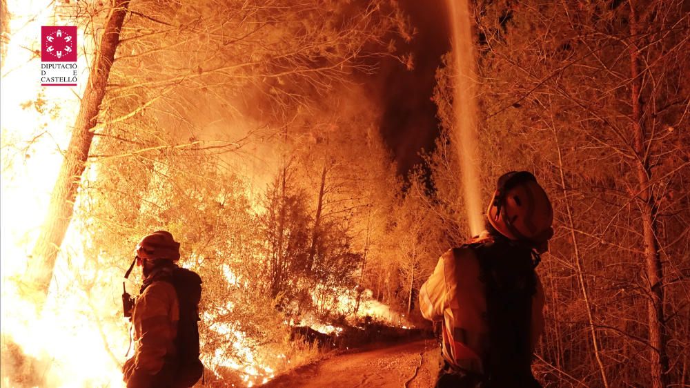 Incendio forestal en Artana