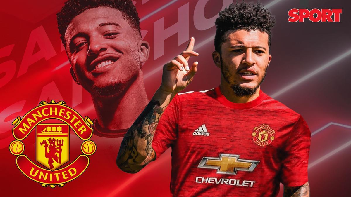 El Manchester United anuncia el fichaje de Jadon Sancho